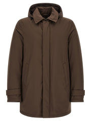 Herno Brown Polyester Parka for Men