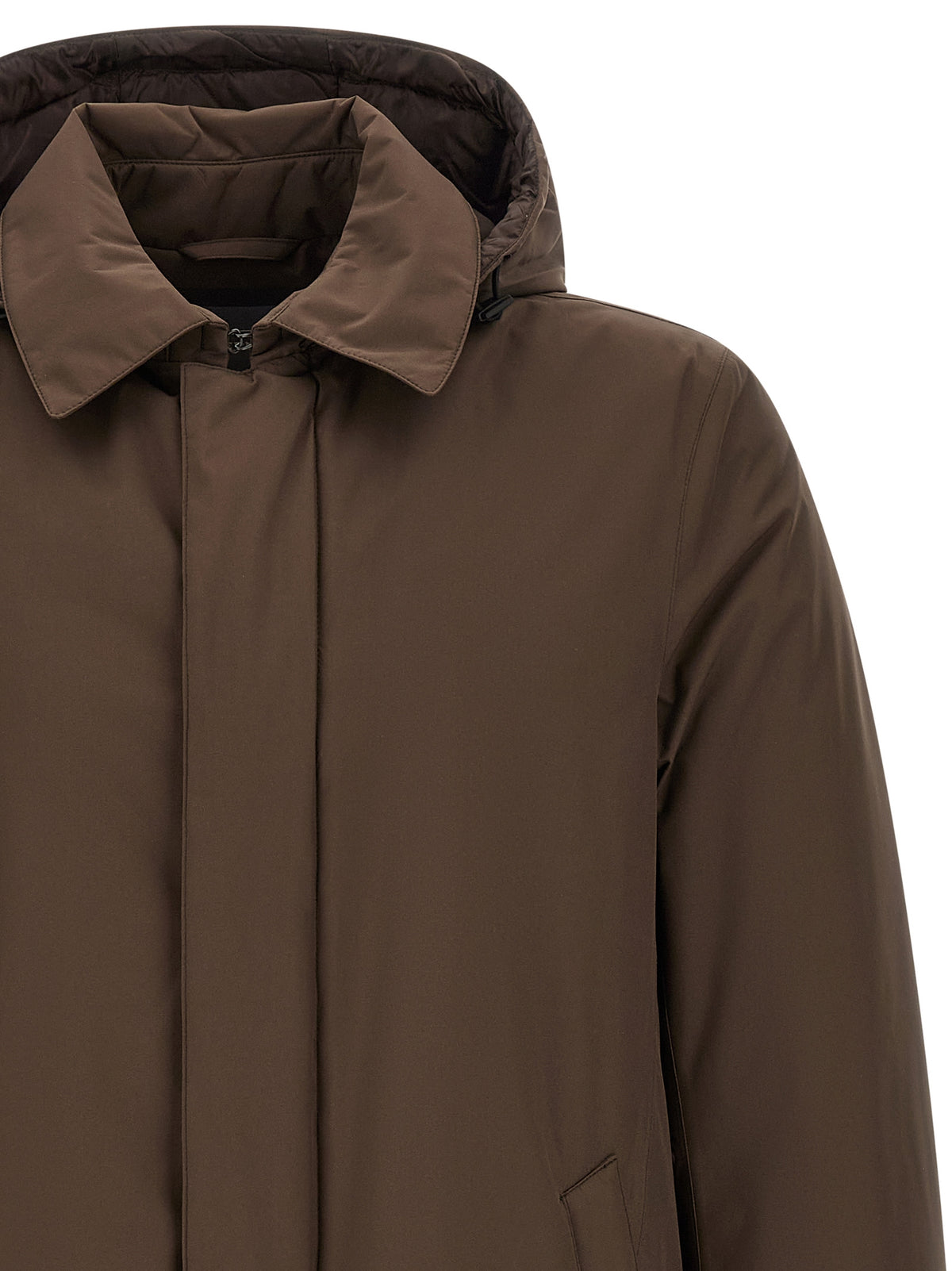 Herno Brown Polyester Parka for Men