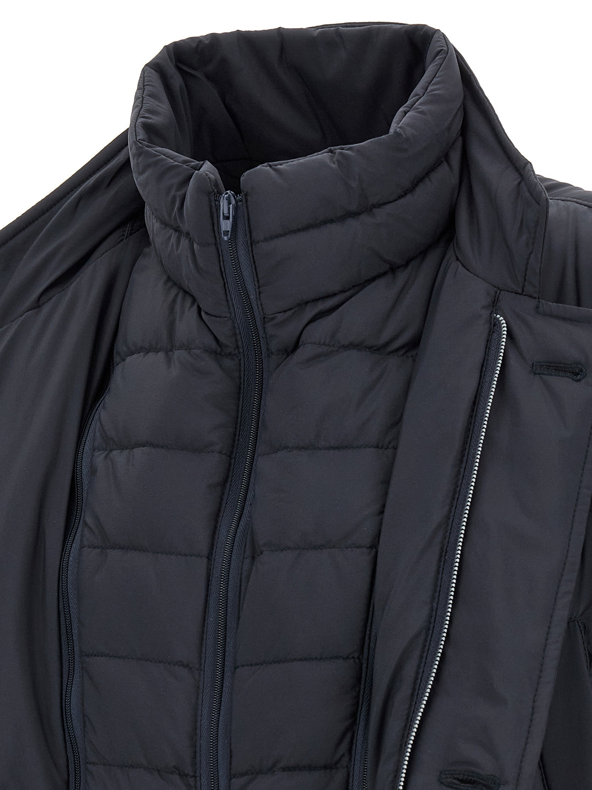 Herno Blue Polyamide Coat for Men