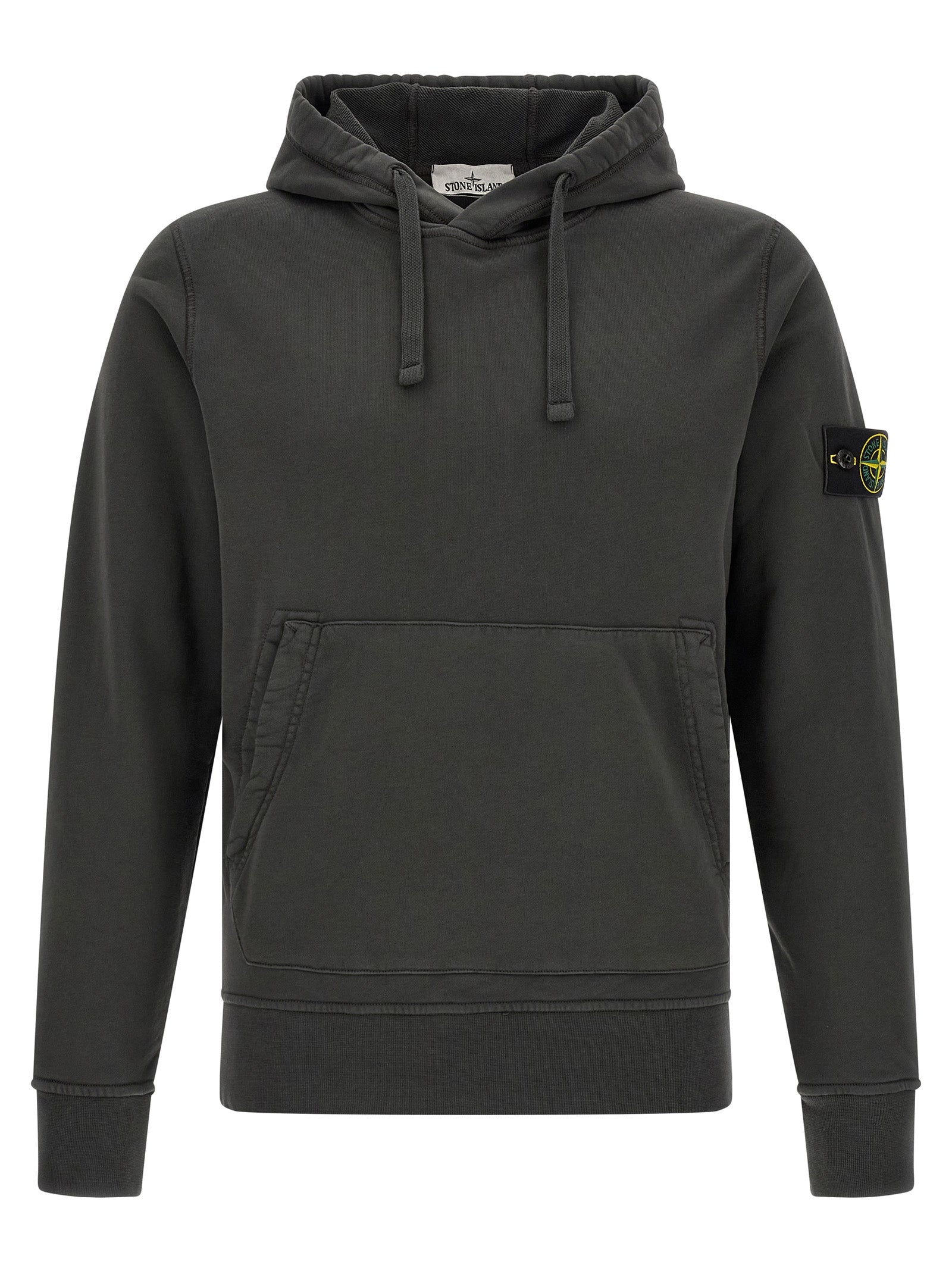 Stone Island Gray Cotton Sweatshirt