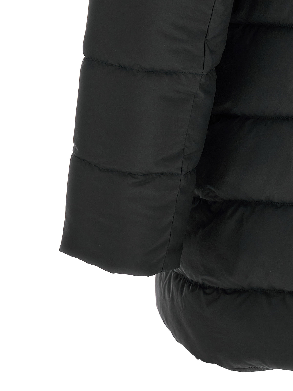 Herno Black Polyamide Full-Length Jacket for Men