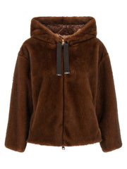 Herno Brown Polyester Bomber for Women