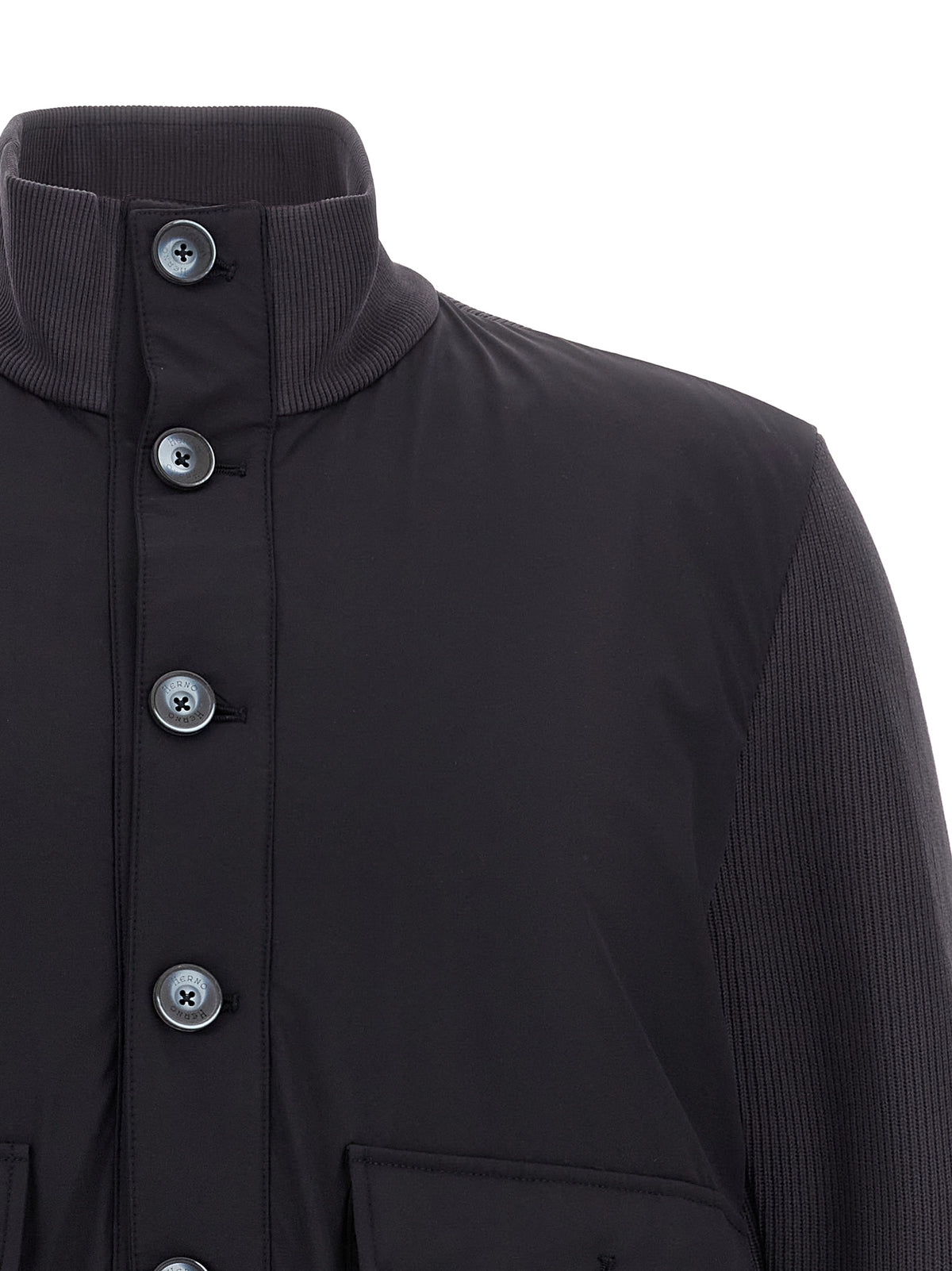 Herno Blue Cotton Jacket for Men