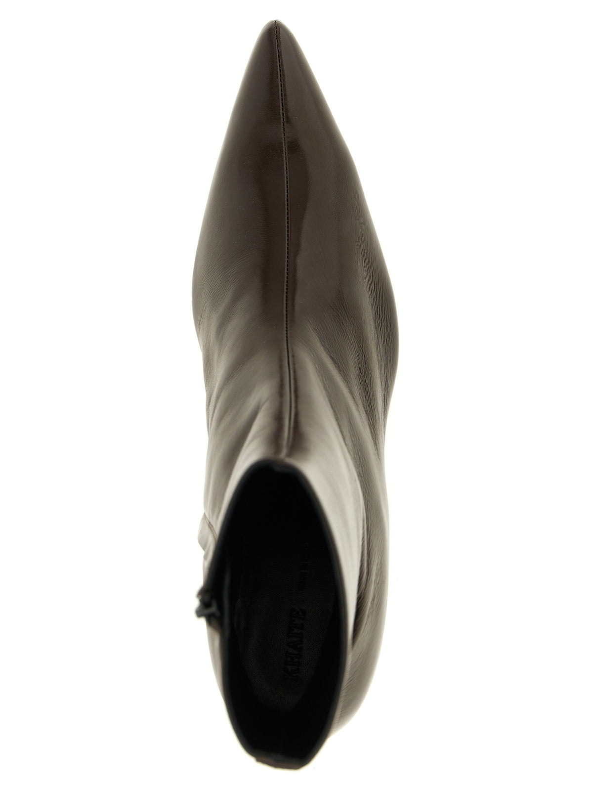 Khaite Brown Calfskin Ankle Boots for Women