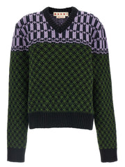 Marni Multicolor Wool Cardigan for Men