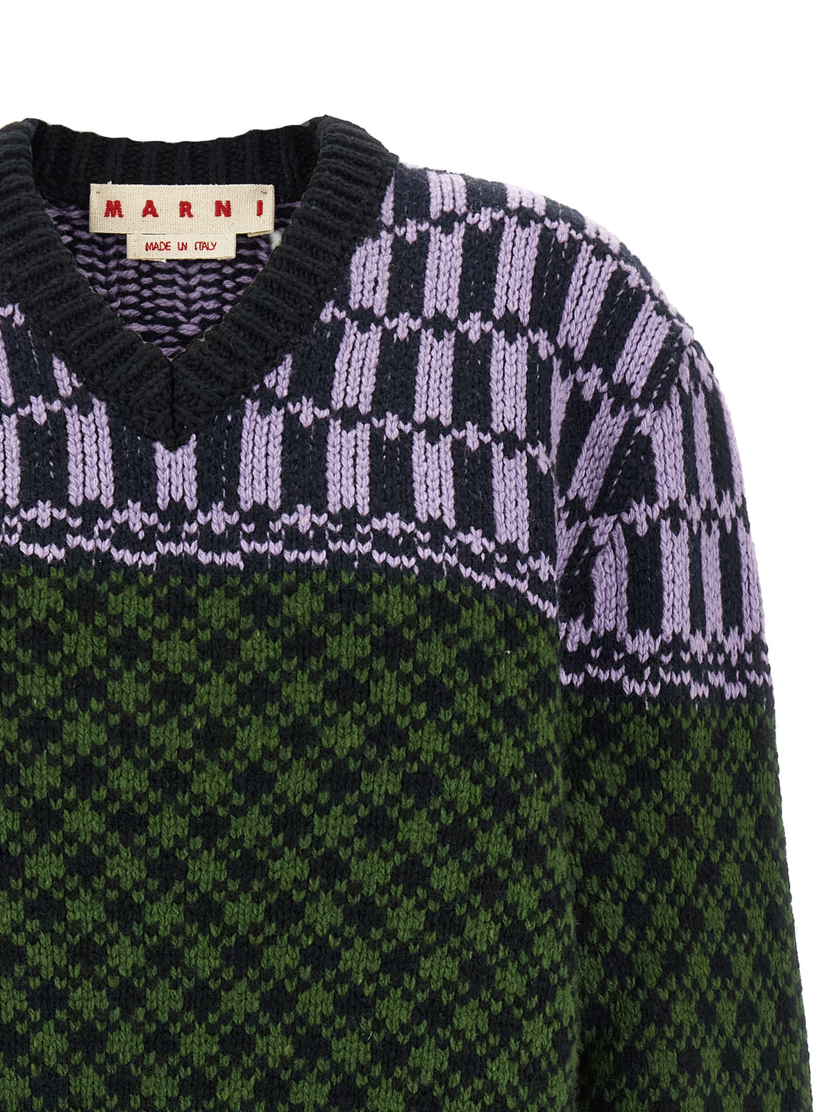Marni Multicolor Wool Cardigan for Men