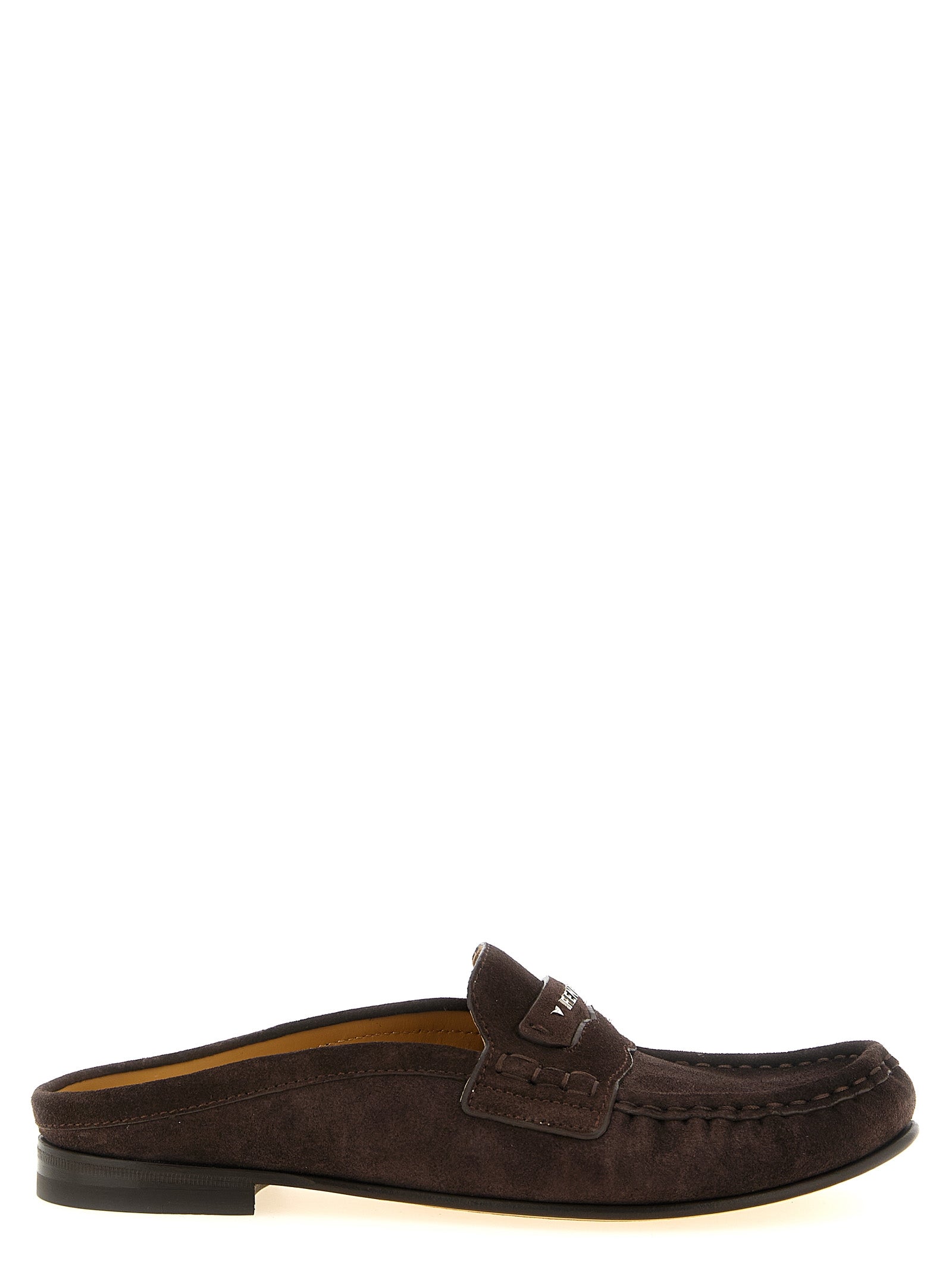 Fendi Brown Calfskin Slip-On Loafers for Women