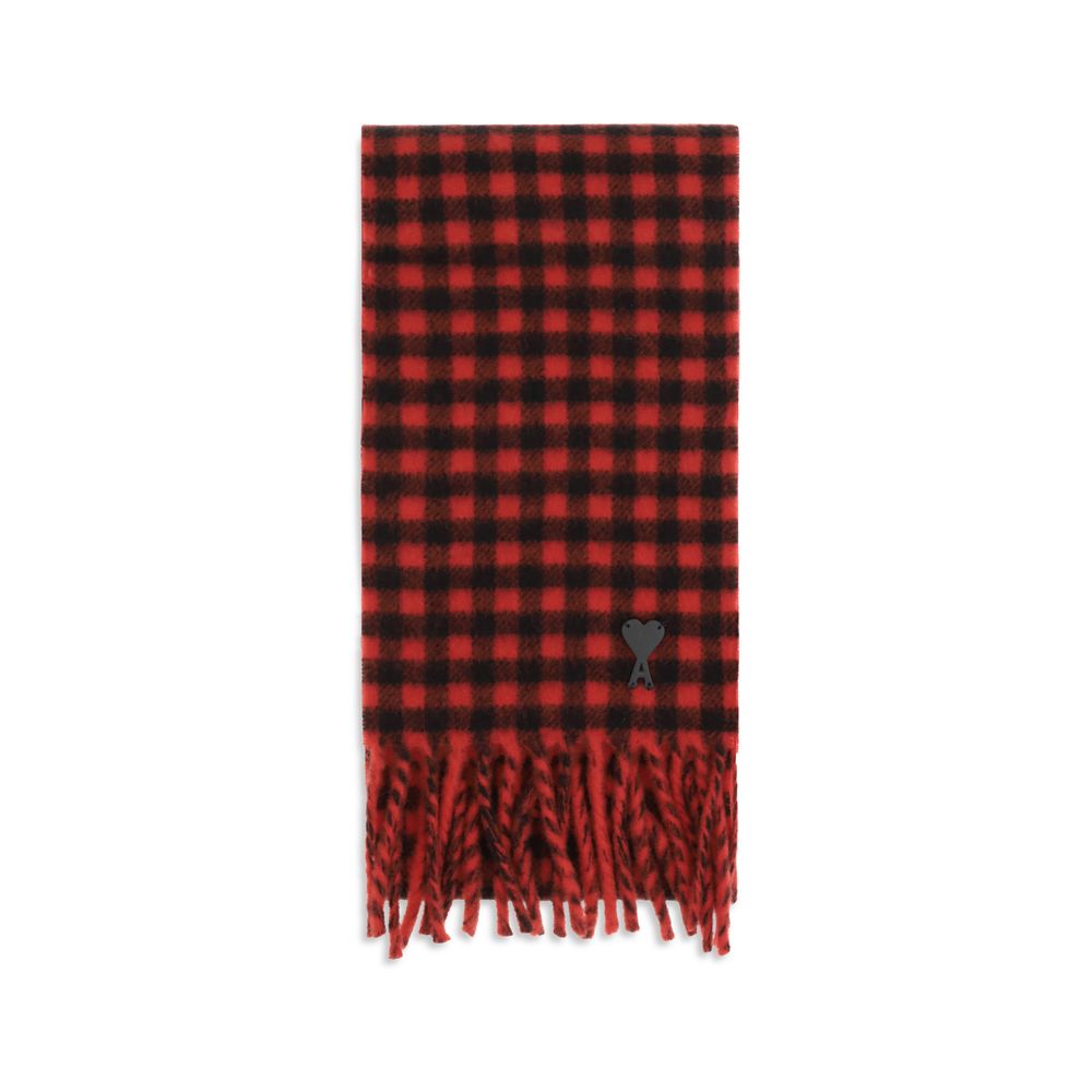 Ami Paris Multicolor Wool Oves Aries Scarf for Men