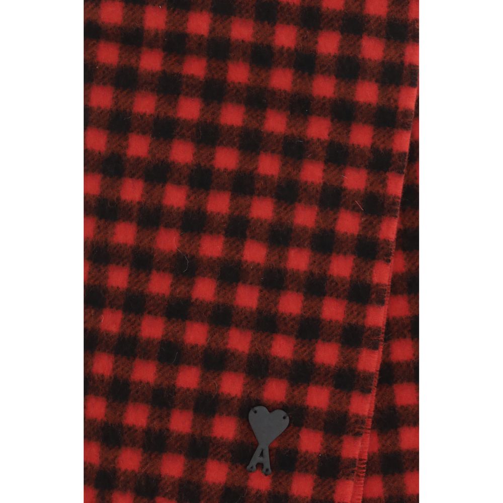 Ami Paris Multicolor Wool Oves Aries Scarf for Men