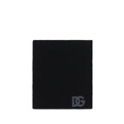 Dolce & Gabbana Black Wool Oves Aries Scarf