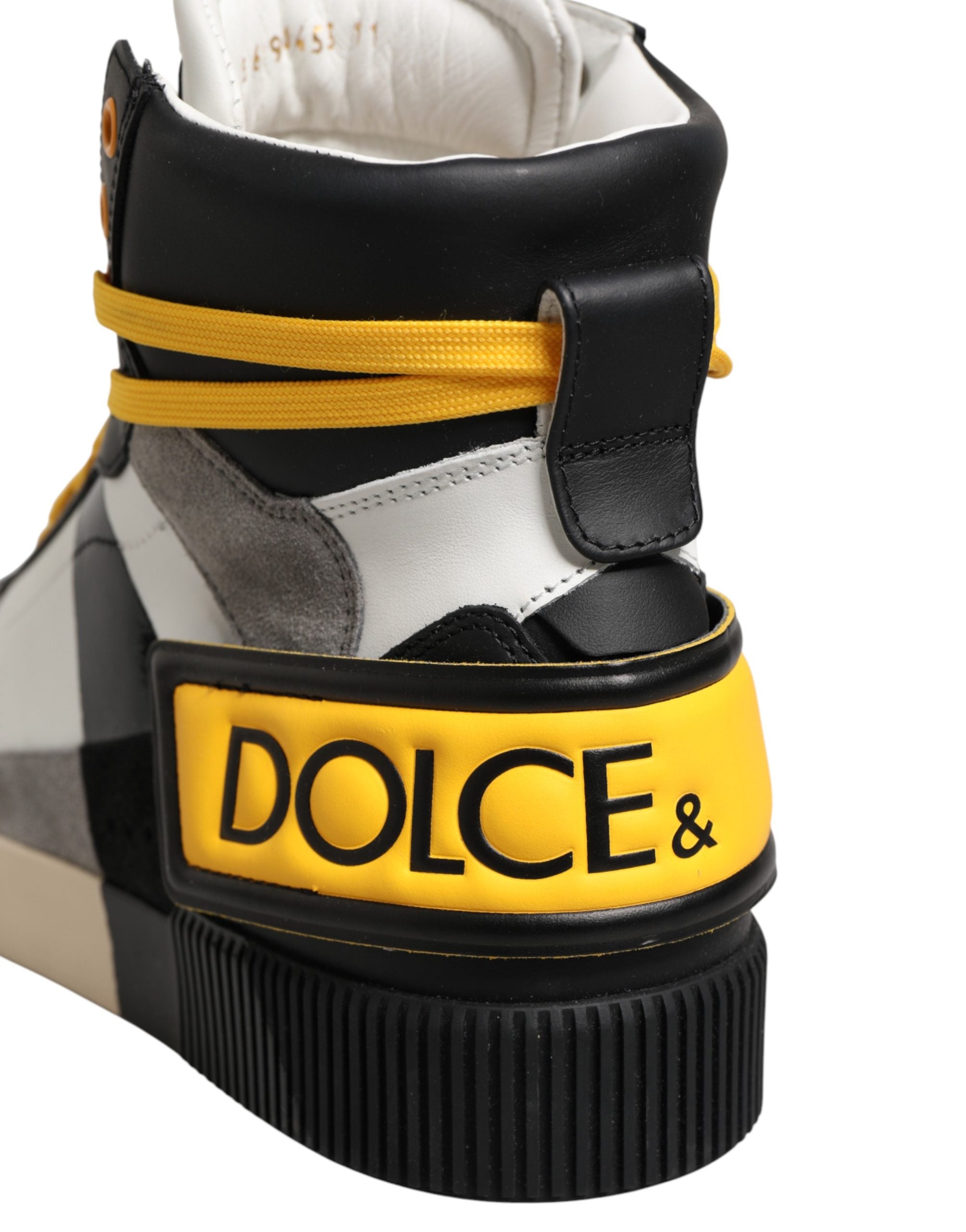 Dolce & Gabbana Multicolor Calf High Top Sneakers Shoes for Men