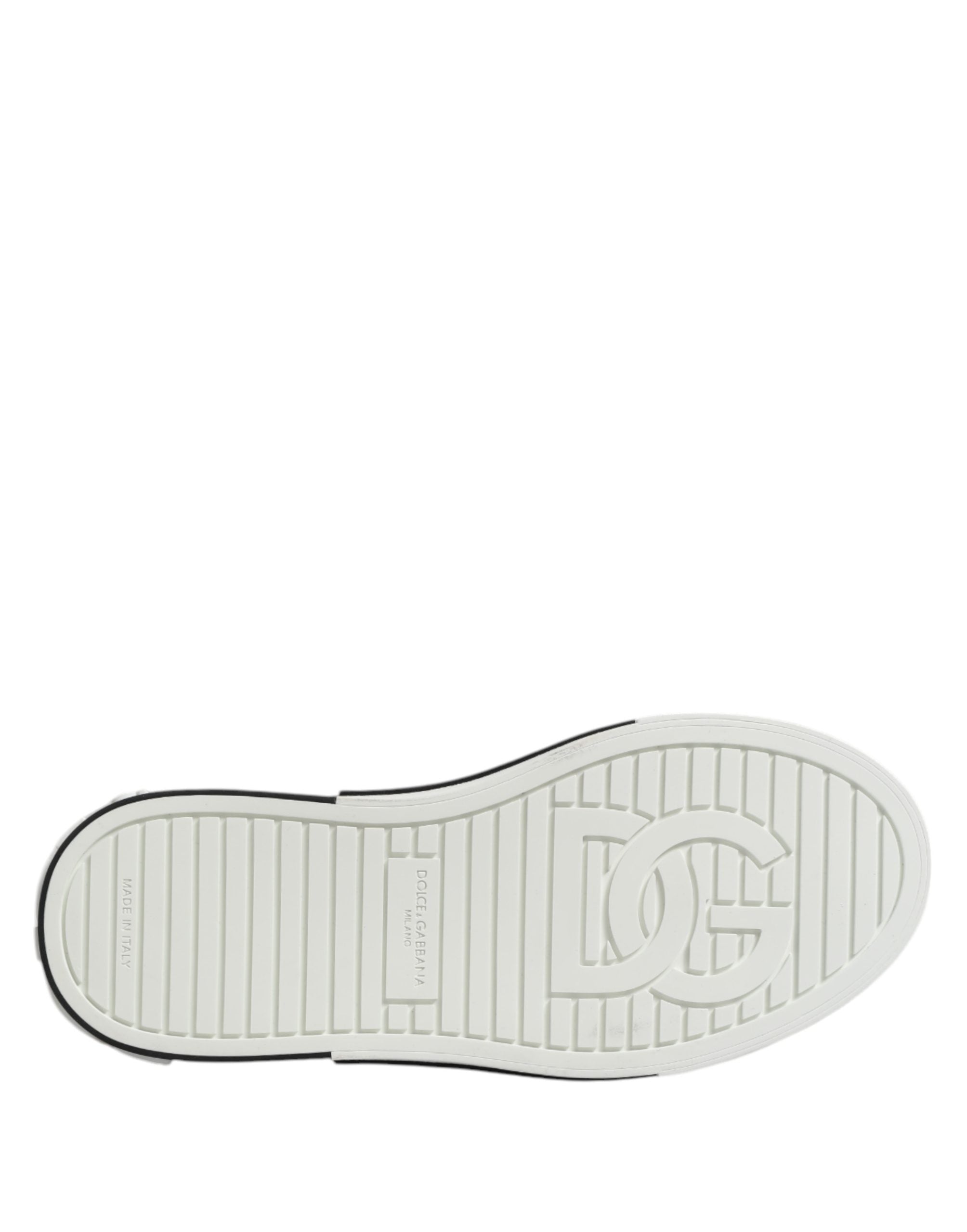 Dolce & Gabbana White Perforated Custom 2.Zero Sneakers Shoes for Men