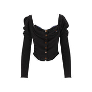 Vivienne Westwood Black Silk Cardigan
