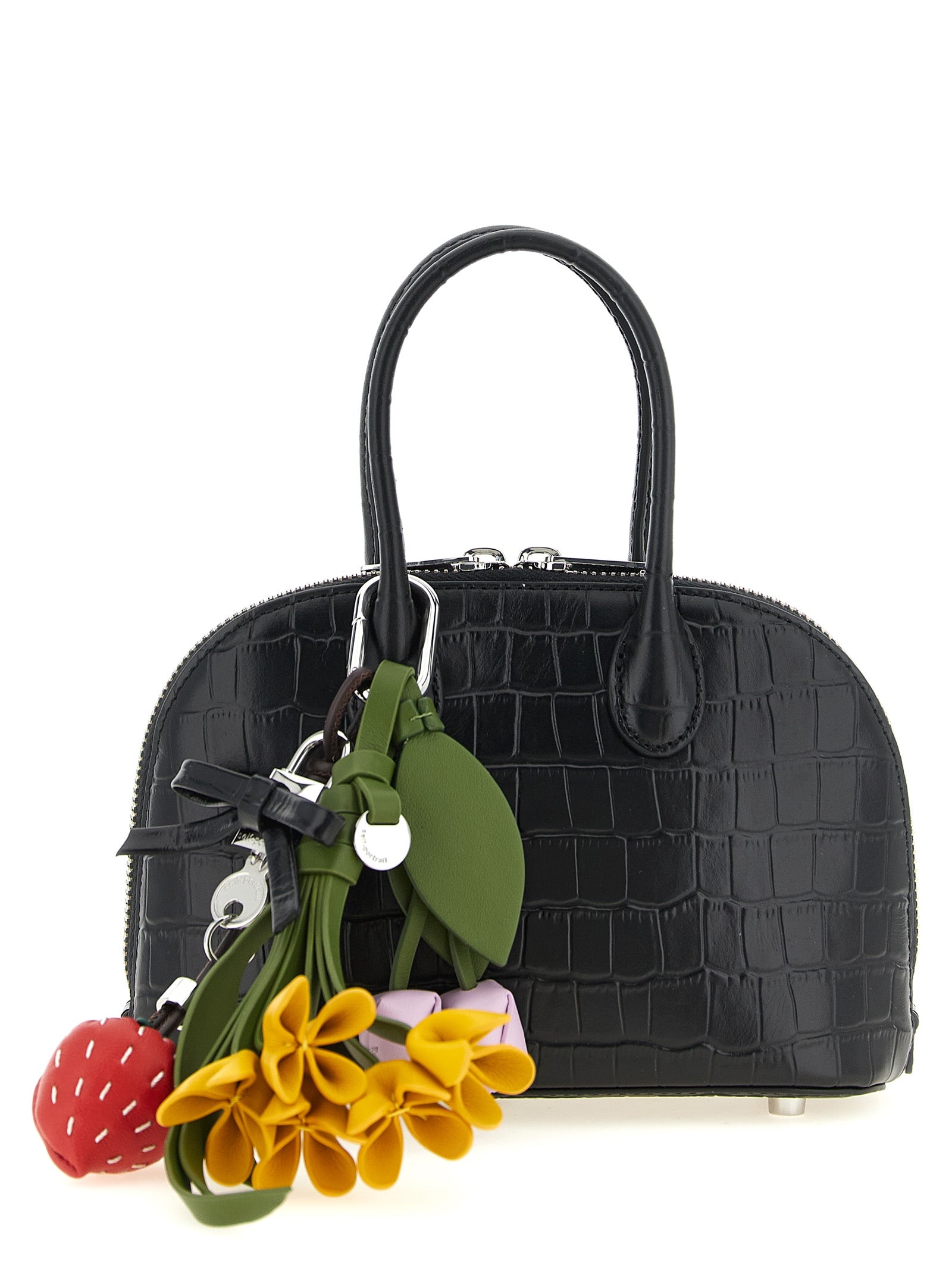 Self-Portrait Black Cowhide Handbag for Women