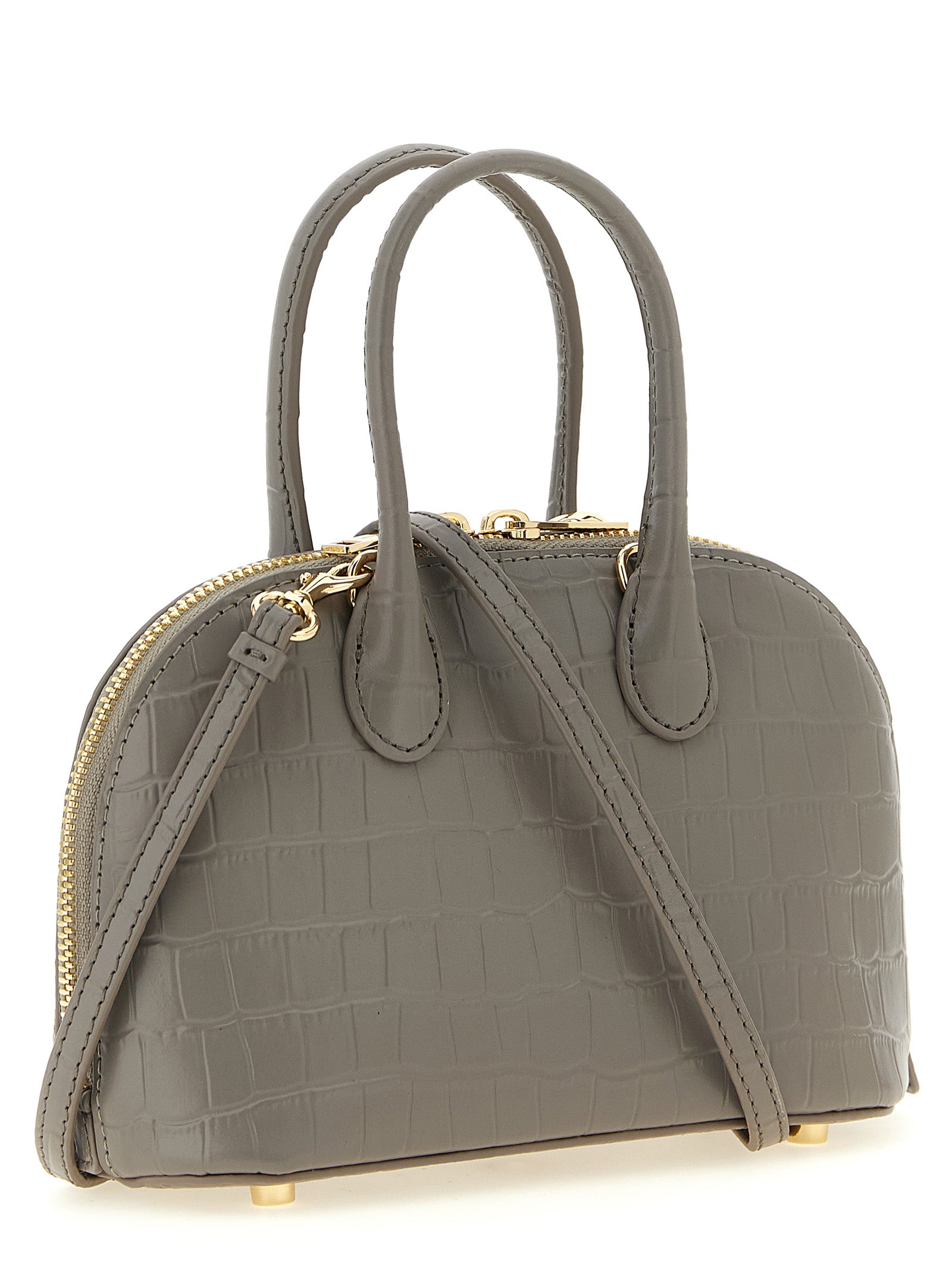Self-Portrait Gray Cowhide Handbag for Women