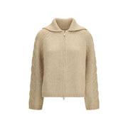 Moncler Beige Alpaca Vicugna Pacos Cardigan