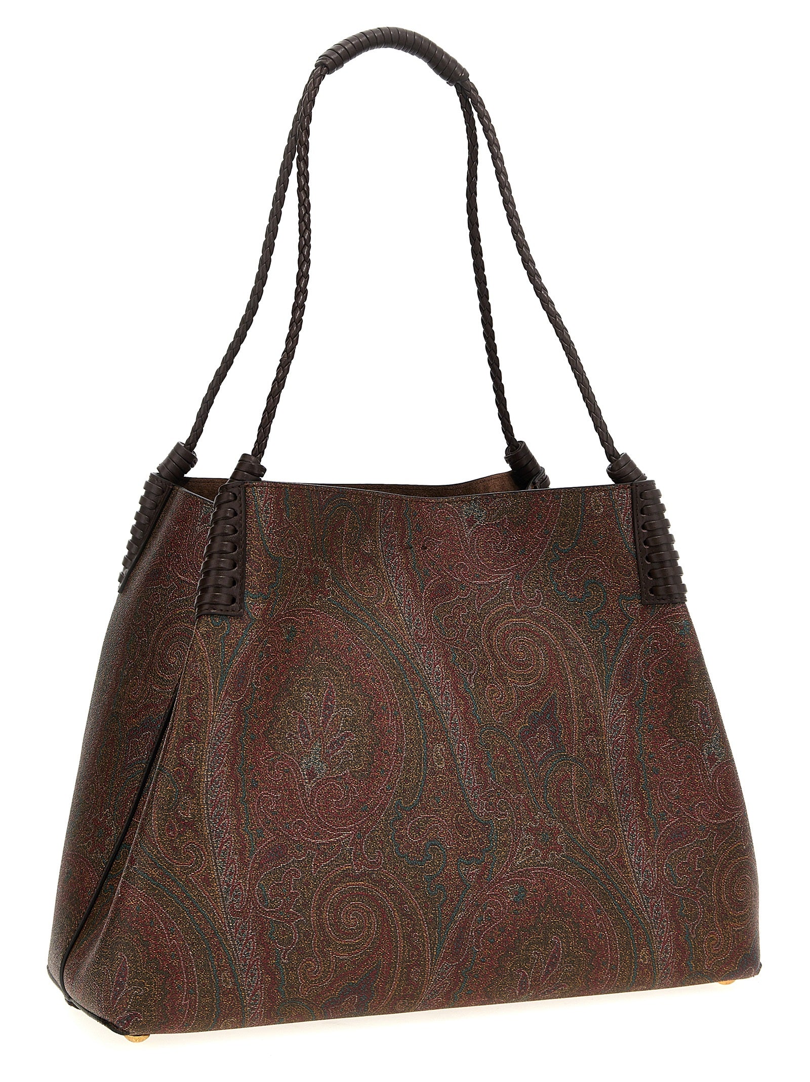Etro Brown Cotton Tote Bag for Women