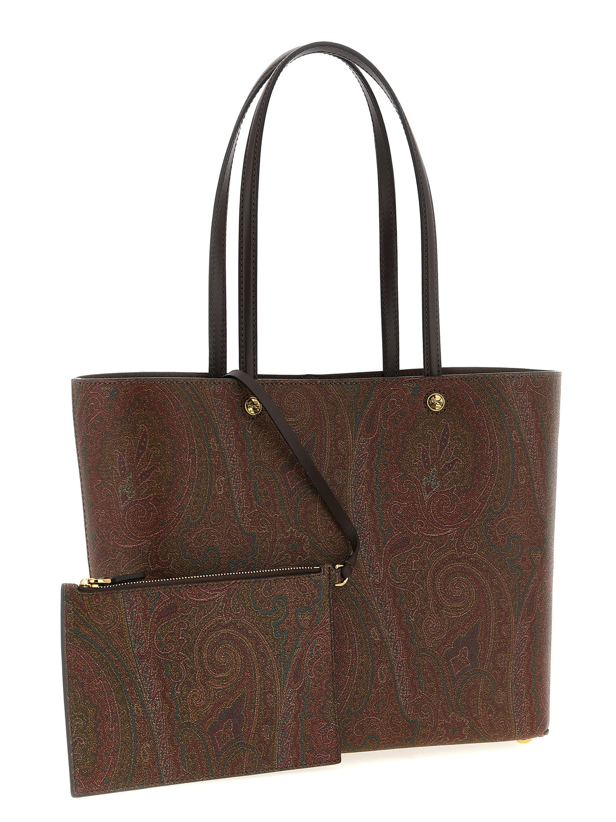 Etro Brown Cotton Tote Bag for Women