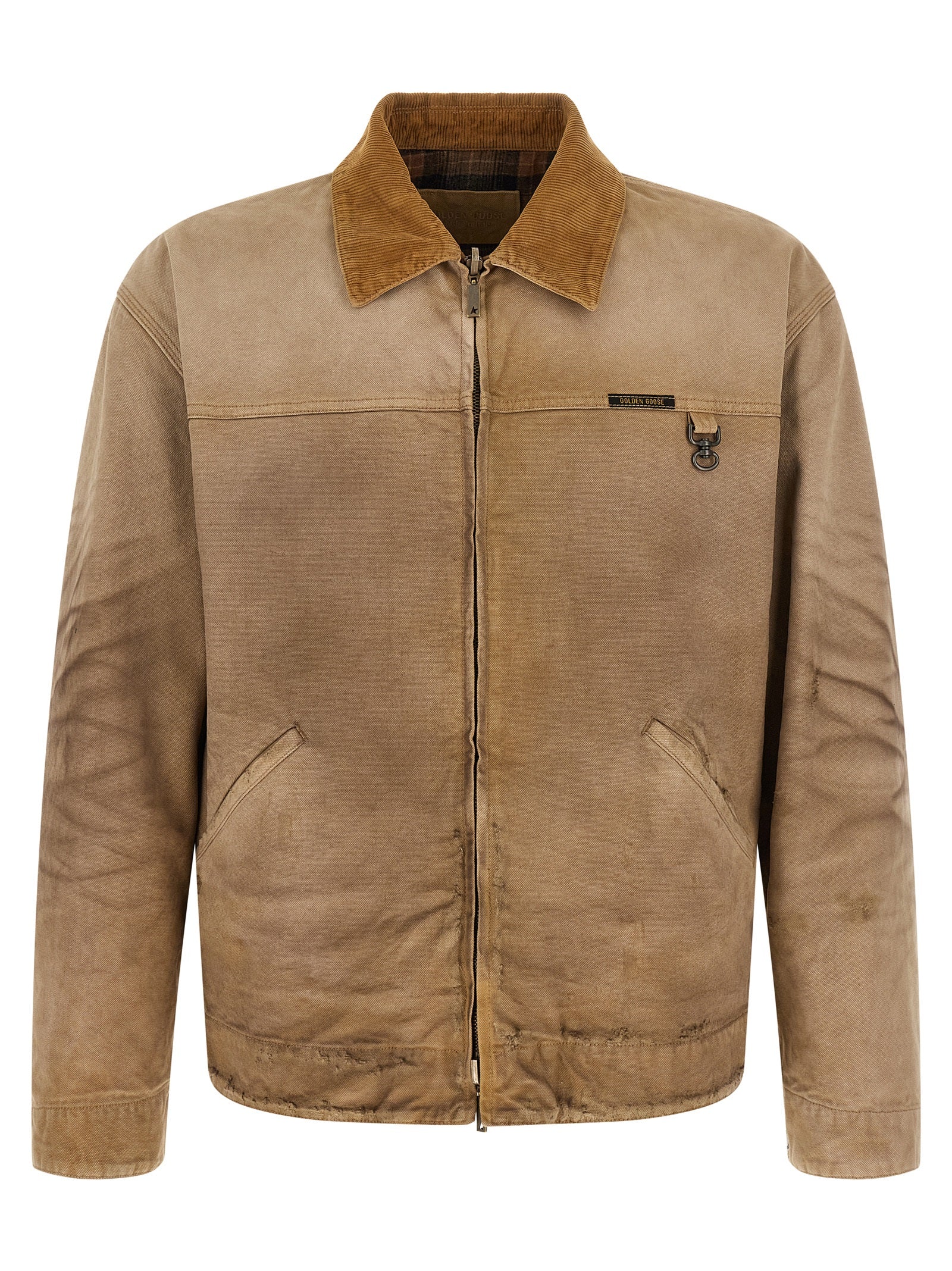 Golden Goose Beige Cotton Shell Jacket for Men