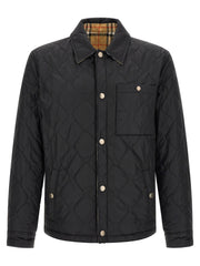 Burberry Black Polyamide Full-Length Jacket for Men