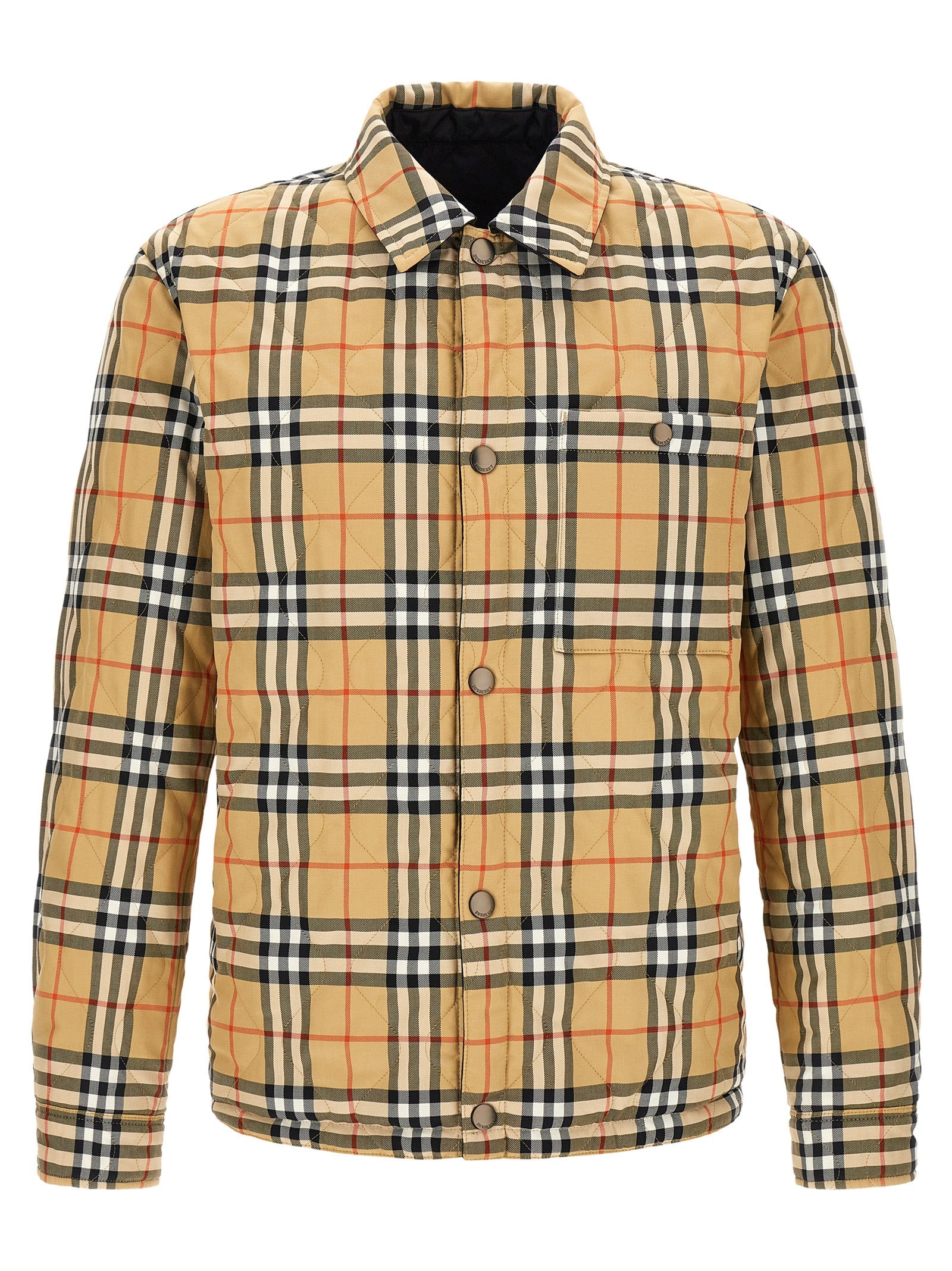 Burberry Black Polyamide Full-Length Jacket for Men