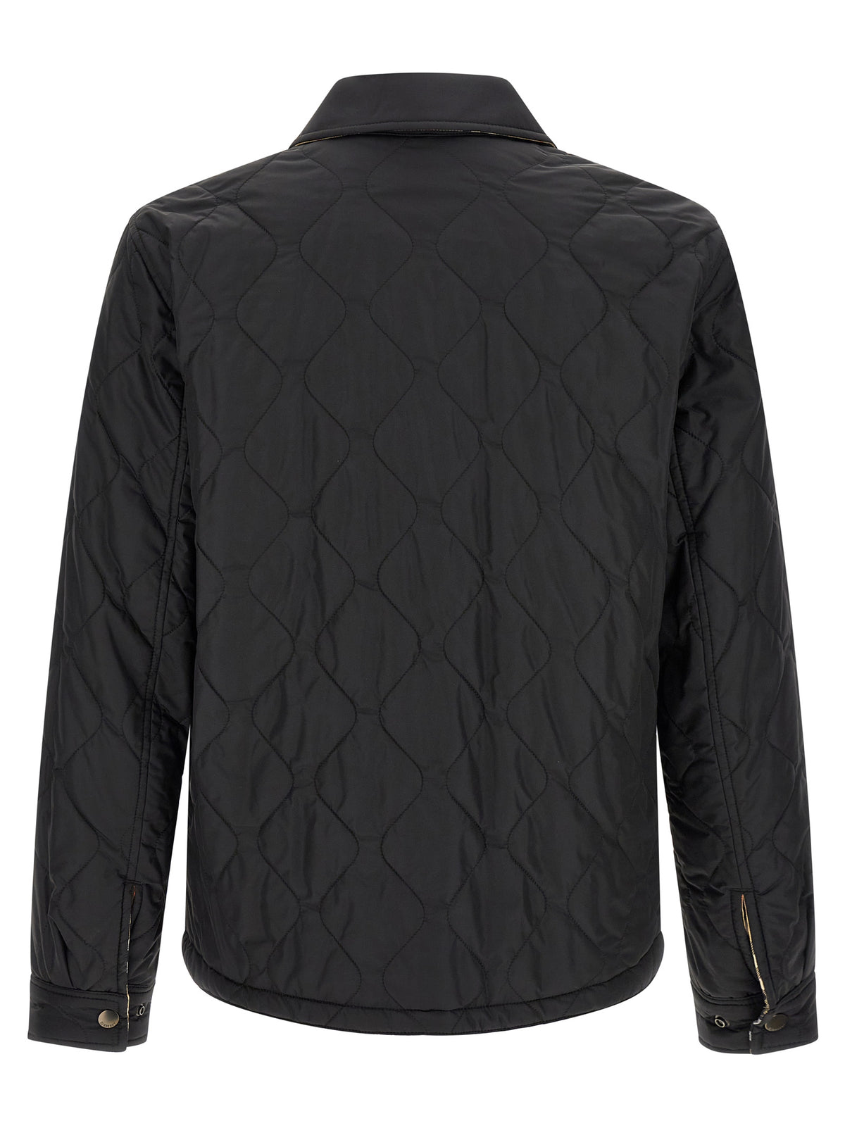 Burberry Black Polyamide Full-Length Jacket for Men