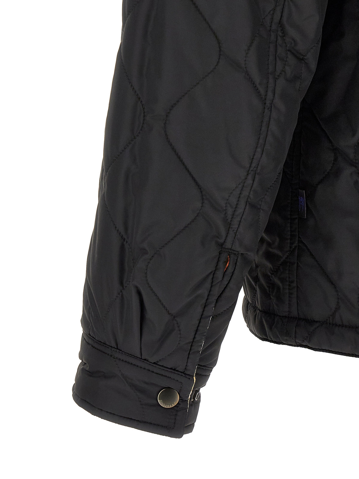 Burberry Black Polyamide Full-Length Jacket for Men