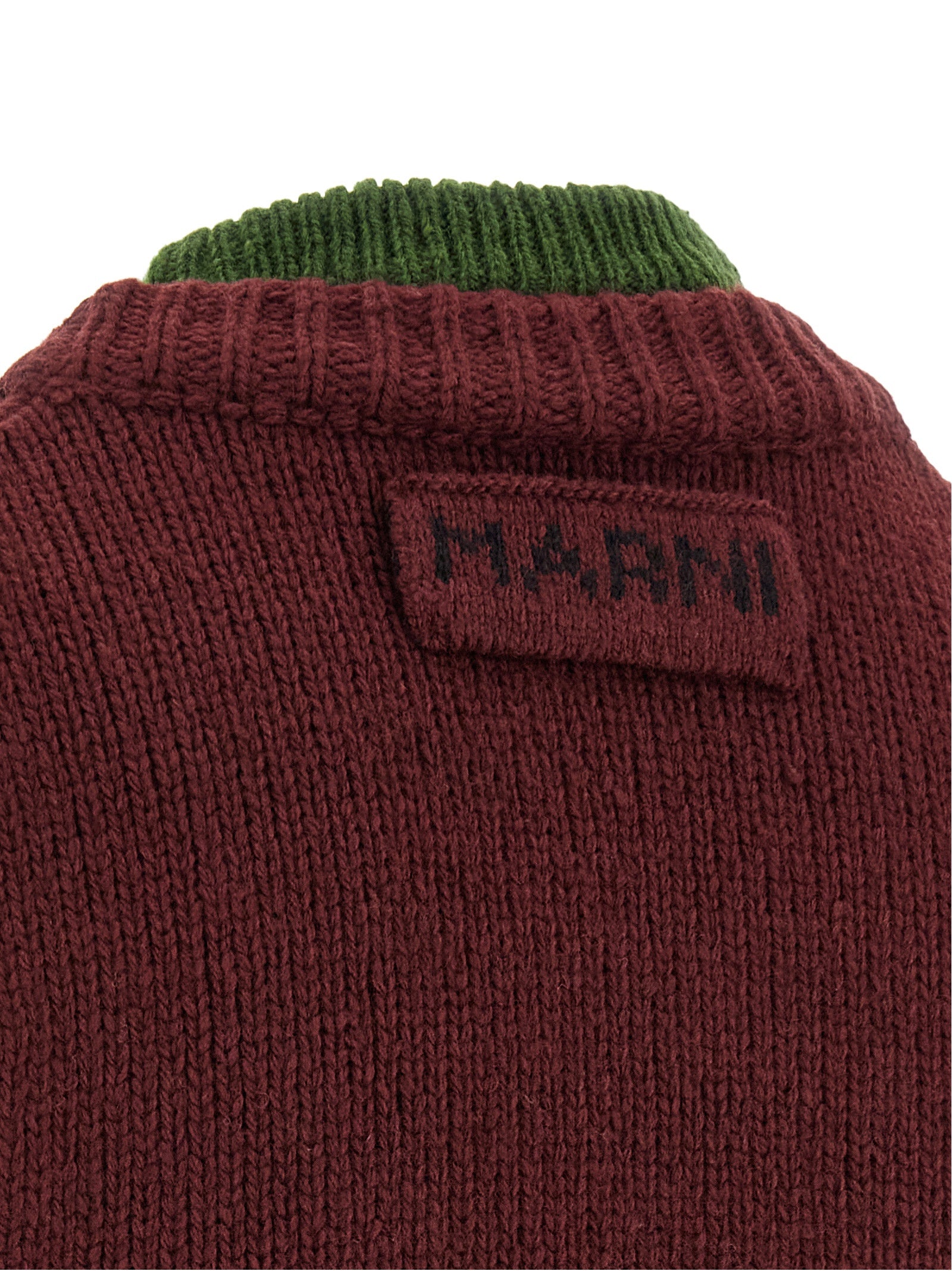 Marni Bordeaux Wool Sleeveless Jacket for Women