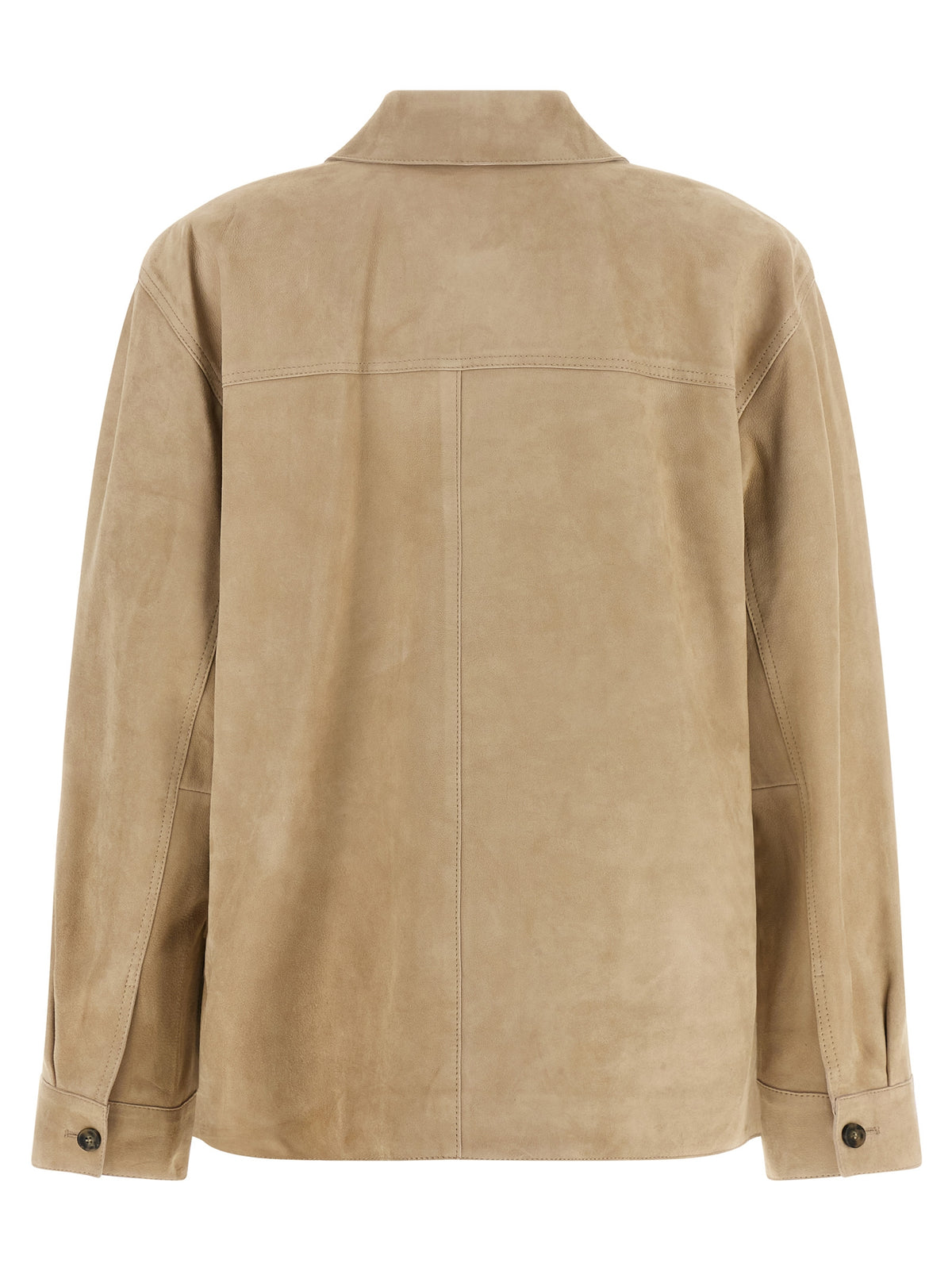 Max Mara Beige Lamb Leather Leather Jacket for Women