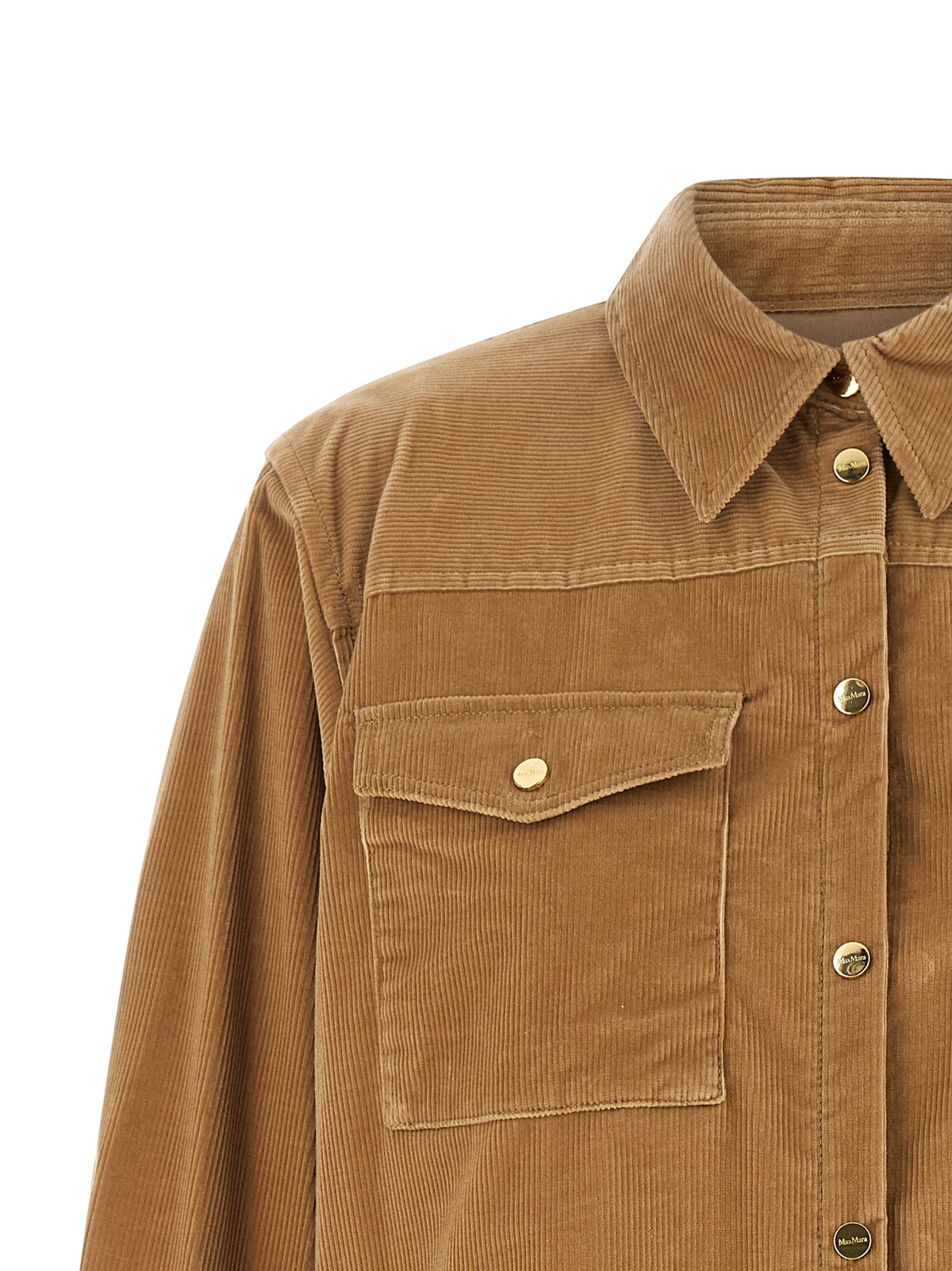 Max Mara Beige Cotton Denim Jacket for Women