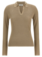 Max Mara Beige Silk Cardigan
