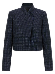 PINKO Blue Polyester Full-Length Jacket for Women