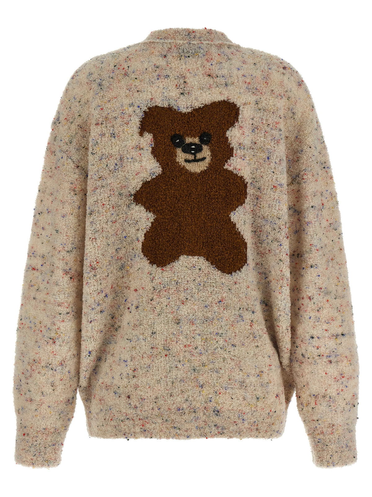 Moschino Beige Virgin Wool Cardigan for Women