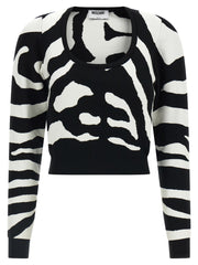 Moschino Black Viscose Cardigan