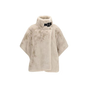 PINKO Beige Polyester Full-Length Jacket