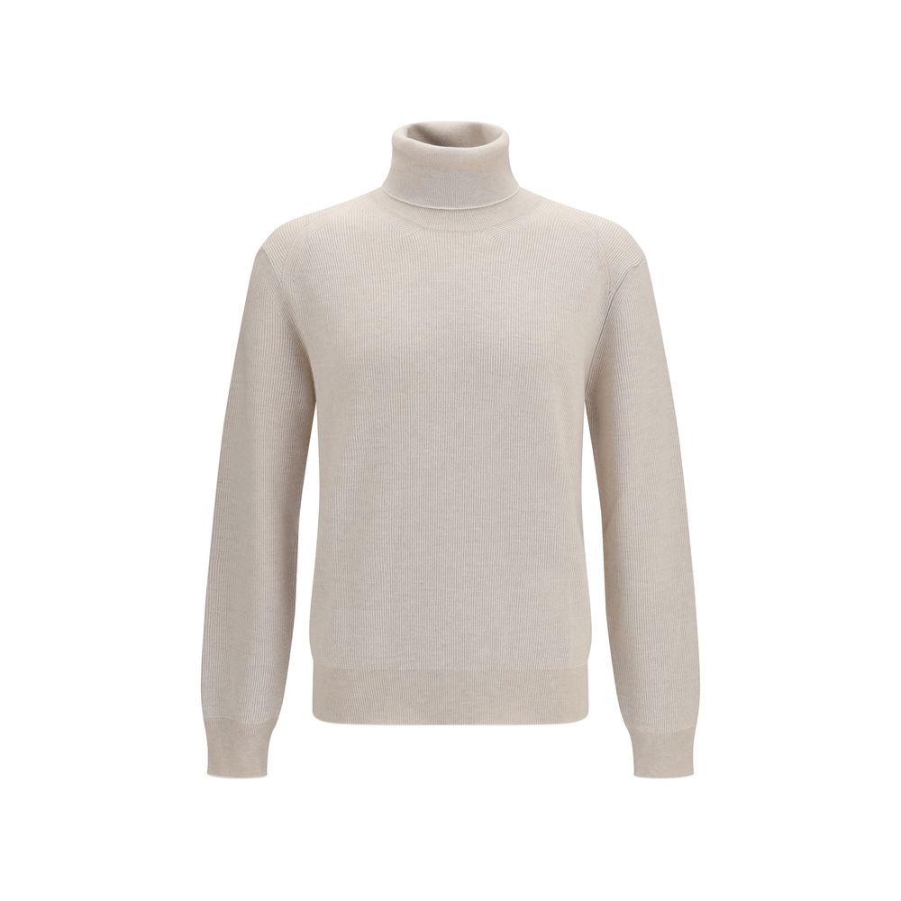 Brioni Beige Cashmere Turtleneck for Men
