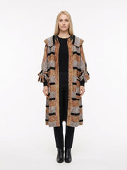 Dolce & Gabbana Multicolor Leather Coat