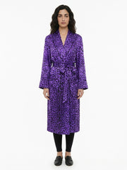 Dolce & Gabbana Purple Silk Coat