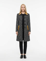 Dolce & Gabbana Gray Elastane Coat
