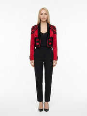 Dolce & Gabbana Bicolor Cotton Full-Length Jacket