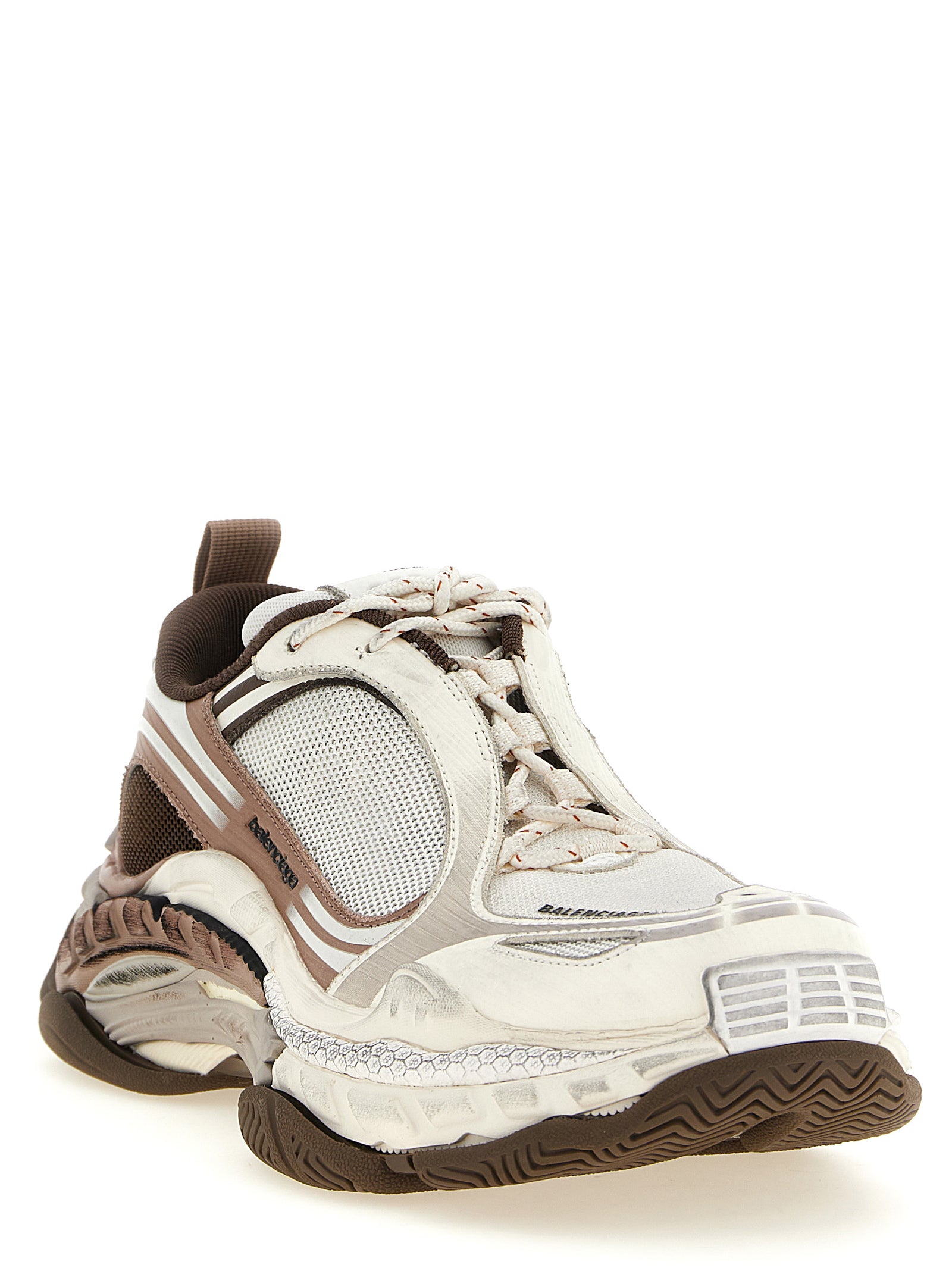Balenciaga White Polyethylene Athletic Sneakers for Men