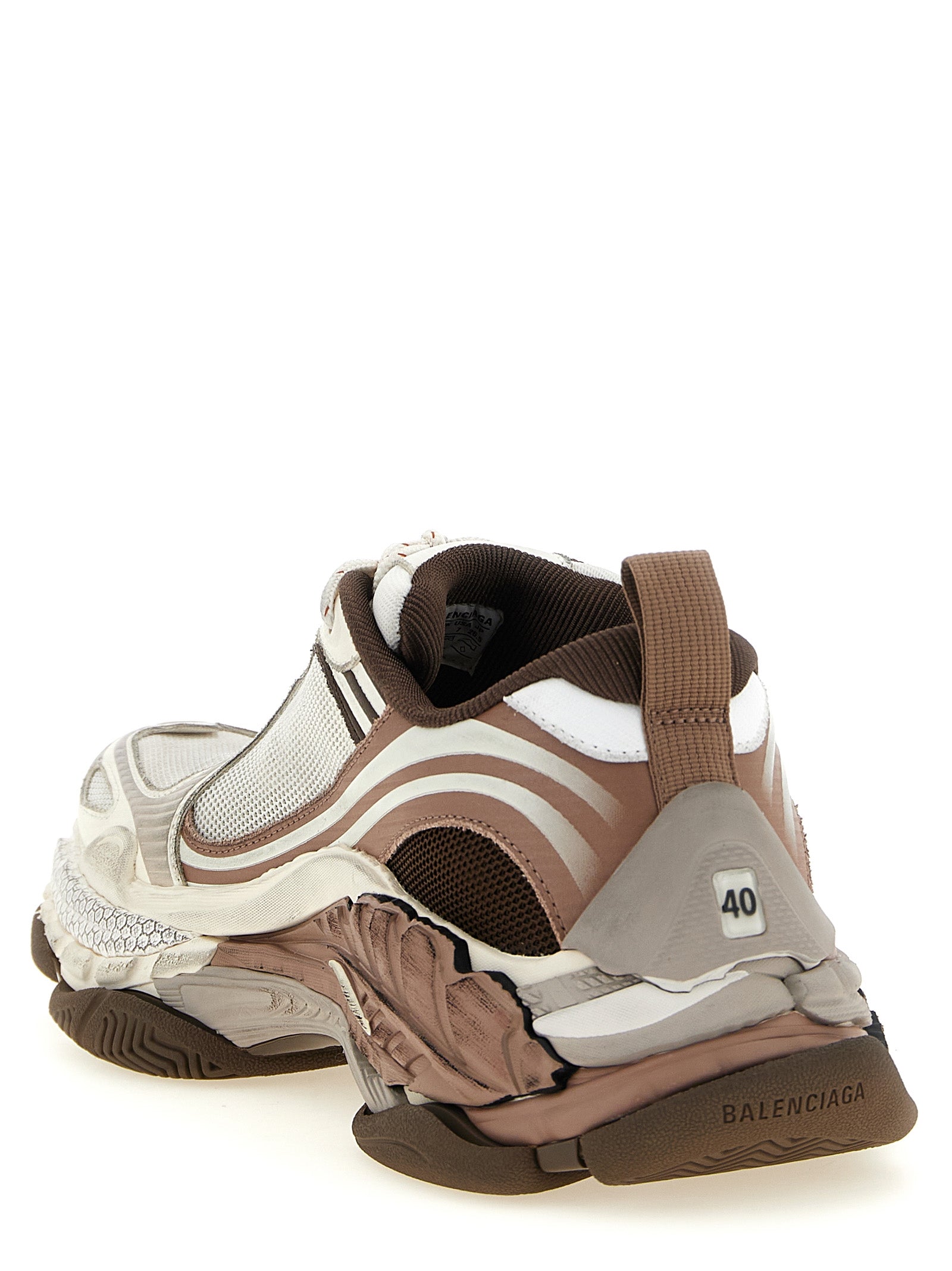Balenciaga White Polyethylene Athletic Sneakers for Men
