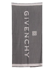 Givenchy Gray Silk Scarf