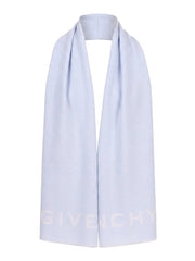 Givenchy Blue Wool Scarf