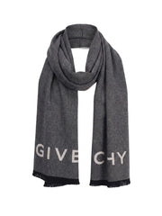 Givenchy Gray Wool Scarf