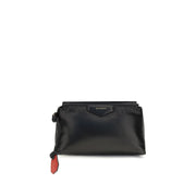 Givenchy Black Lamb Ovis Aries Clutch Bag