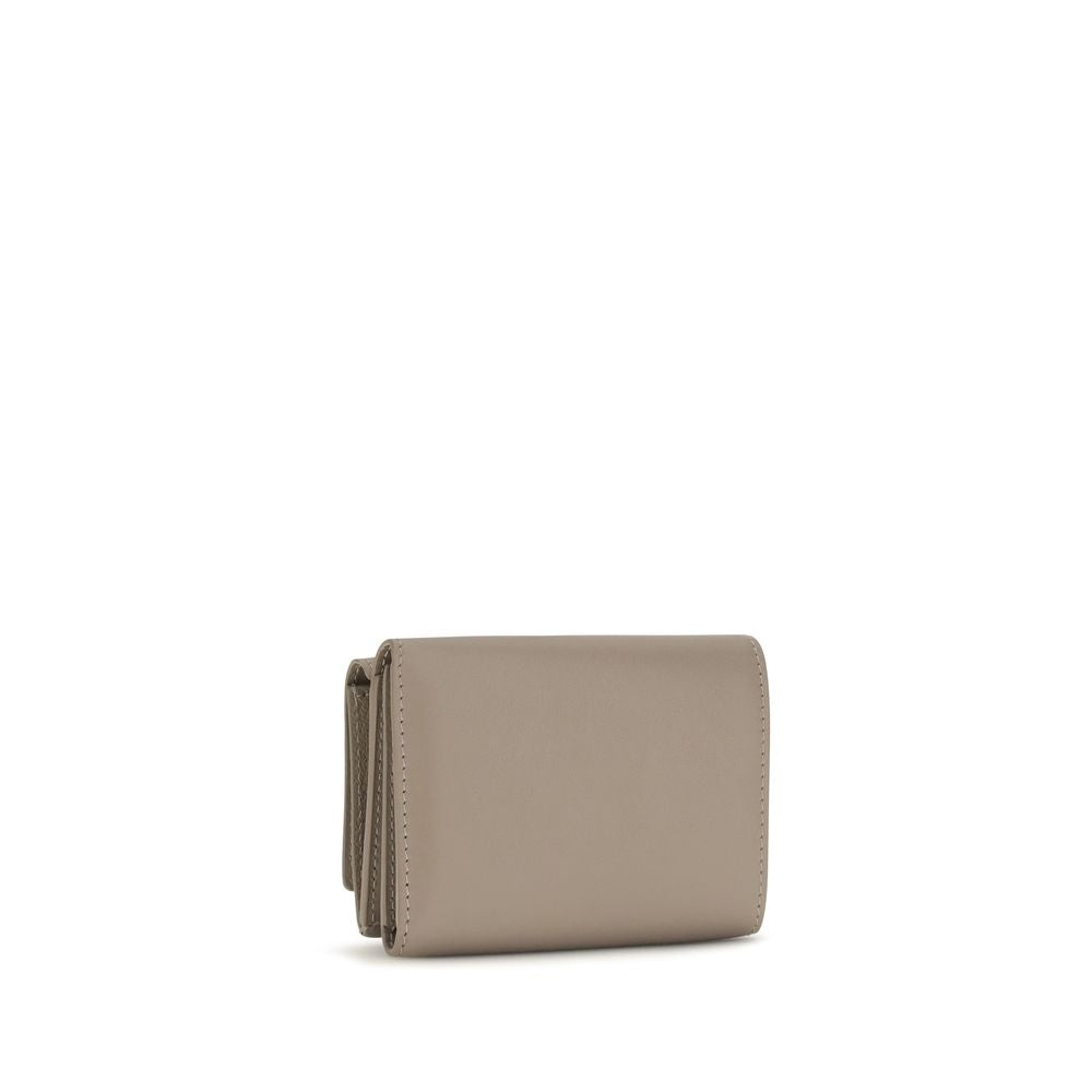 Fendi Beige Calf Leather Bos Taurus Wallet for Women