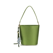 Self-Portrait Bicolor Polyester Backet Bag for Women