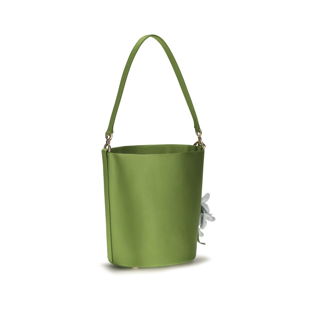 Self-Portrait Bicolor Polyester Backet Bag for Women