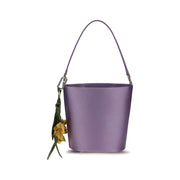 Self-Portrait Purple Polyester Backet Bag for Women